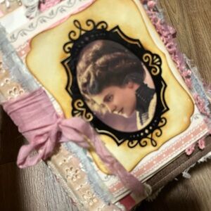 Vintage-Inspired Pink and Brown Journal